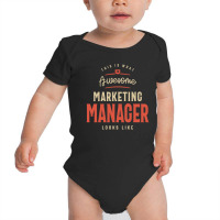 Funny Awesome Marketing Manager Job Occupation Baby Bodysuit | Artistshot