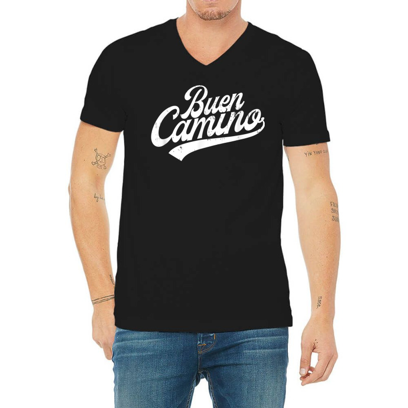 Buen Camino De Santiago De Compostela T Shirt V-neck Tee | Artistshot