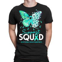 Support Squad Butterfly Teal Ribbon Myasthenia Gravis T-shirt | Artistshot