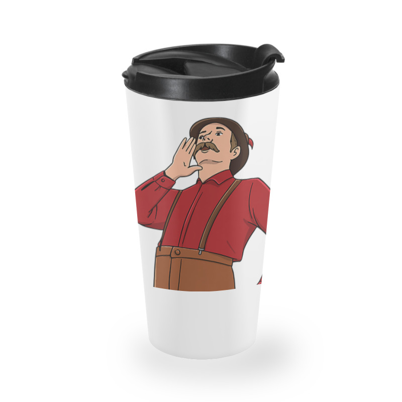 Yodel Illustration Design For A Yodeler Travel Mug | Artistshot