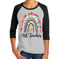 Art Teacher Boho Rainbow Caring Dedicated Loving Vintage Youth 3/4 Sleeve | Artistshot