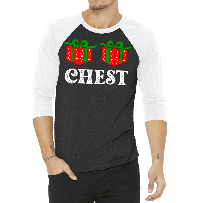 Womens Chest Nuts Matching Chestnuts Christmas Couples Women T Shirt 3/4 Sleeve Shirt | Artistshot