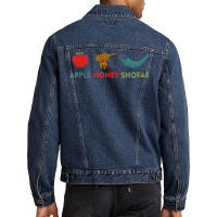 Apple Honey Shofar Rosh Hashanah Sweet Jewish New Year T Shirt Men Denim Jacket | Artistshot