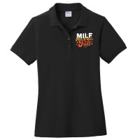 Milf Man I Love Fall   Funny Fall Season Autumn Leaves T Shirt Ladies Polo Shirt | Artistshot