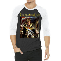 Great Maga King Shirt , Ultra Maga Shirt, Donald Trump 3/4 Sleeve Shirt | Artistshot