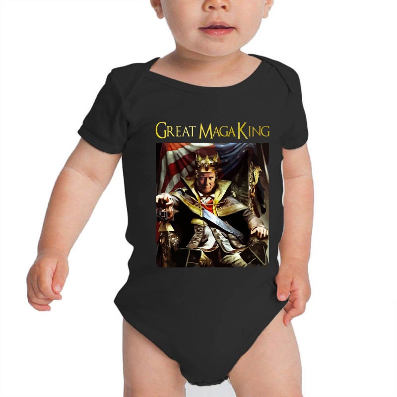 Great Maga King Shirt , Ultra Maga Shirt, Donald Trump Baby Bodysuit | Artistshot