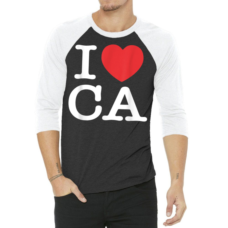 I Heart Ca Love California T Shirt 3/4 Sleeve Shirt by cm-arts | Artistshot