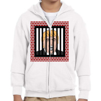 Jail Trump, Lock Trump Up, Trump In Prison, Dump Trump Long Sleeve T S Youth Zipper Hoodie | Artistshot