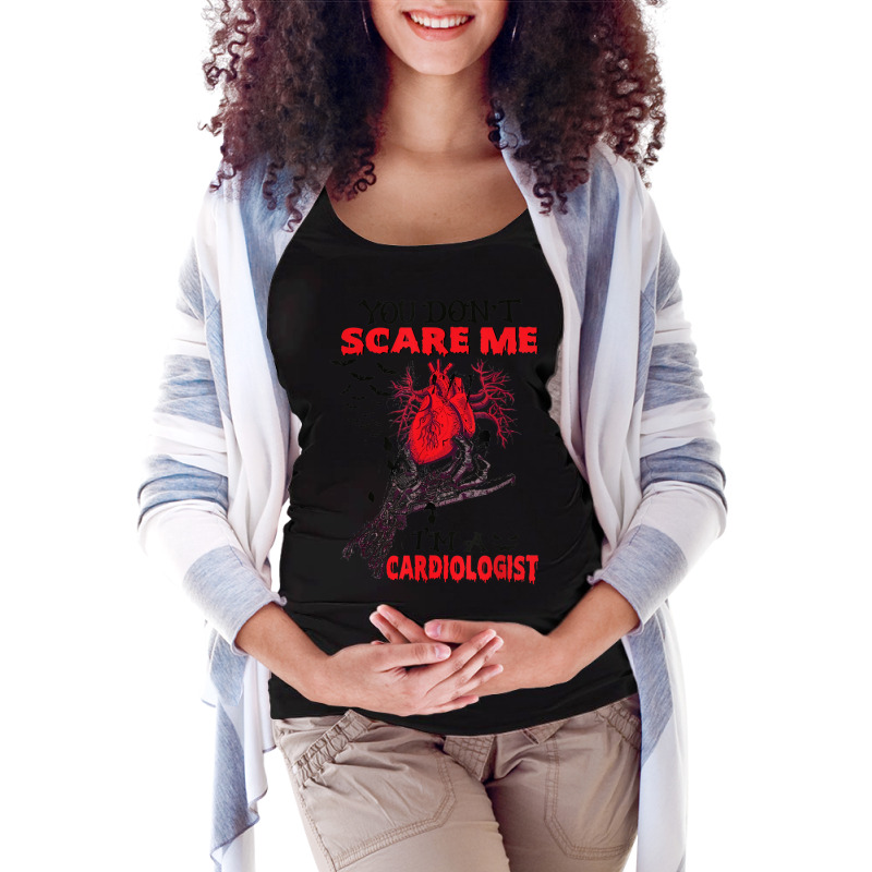 You Don't Scare Me I'm A Cardiologist Halloween Zombie Hand Maternity Scoop Neck T-shirt by Posh | Artistshot