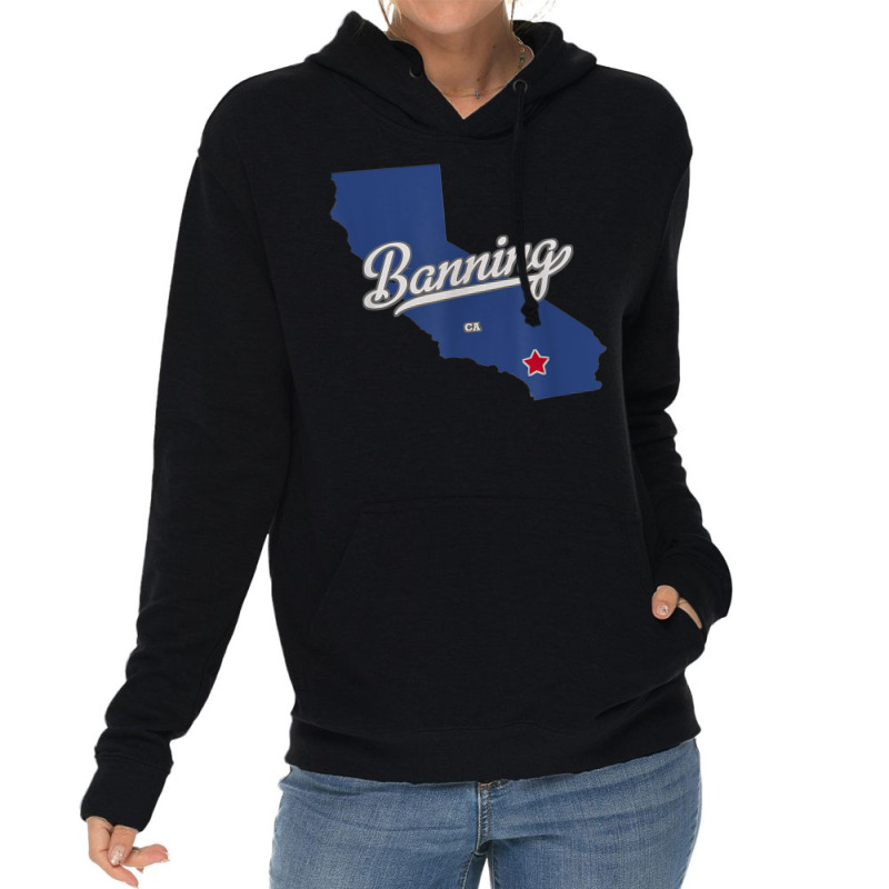 Banning California Ca Map T Shirt Lightweight Hoodie | Artistshot