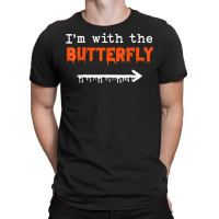 I'm With Butterfly Halloween Costume Party Matching Couples T-shirt | Artistshot