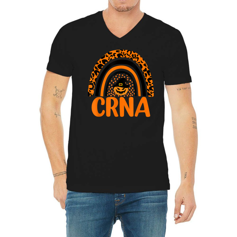 Crna Certified Registered Nurse Anesthetist Halloween V-neck Tee | Artistshot