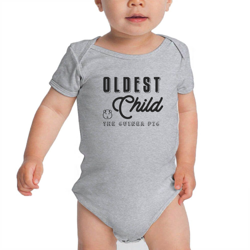 Oldest Child The Guinea Pig   Funny Sibling Baby Bodysuit | Artistshot