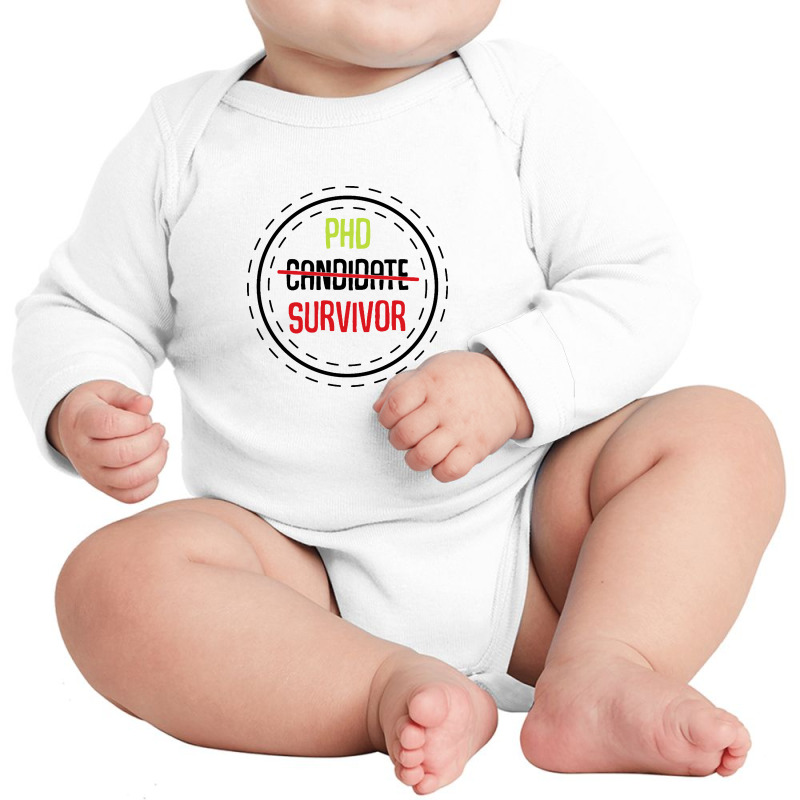 Phd Candidate Survivor Long Sleeve Baby Bodysuit | Artistshot