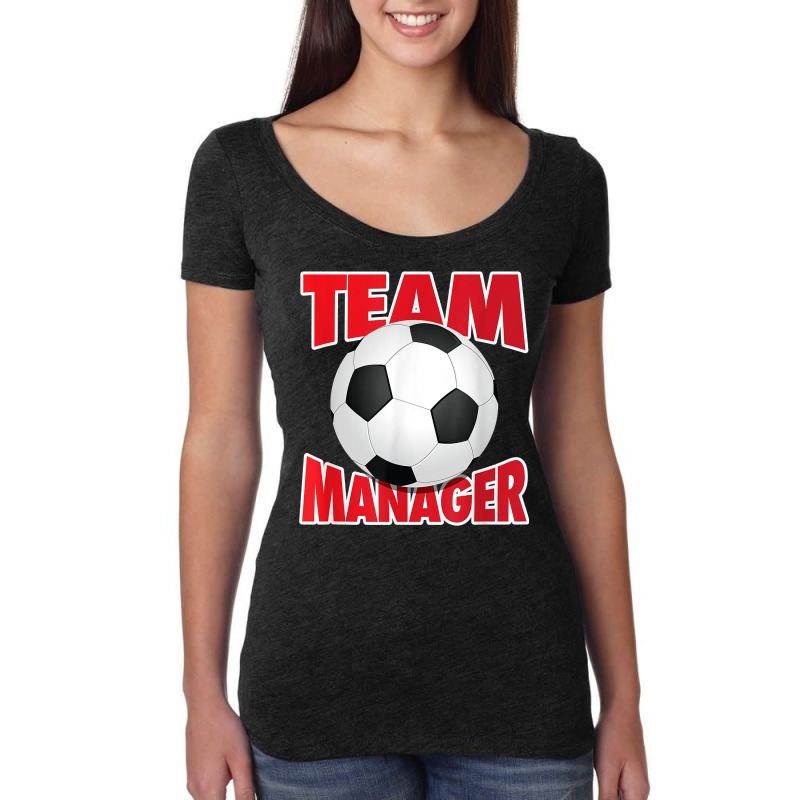 Soccer Team Manager, Soccer Ball Graphic T Shirt Women's Triblend Scoop T-shirt by cm-arts | Artistshot