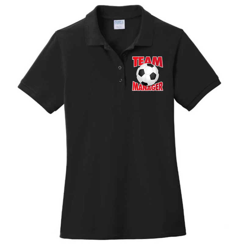 Soccer Team Manager, Soccer Ball Graphic T Shirt Ladies Polo Shirt by cm-arts | Artistshot