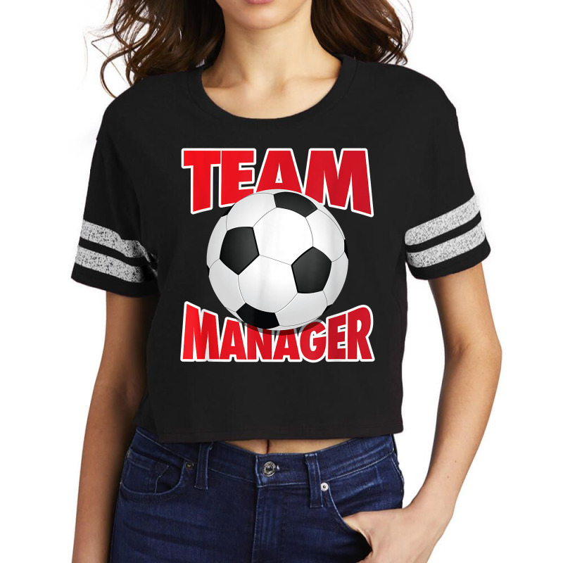 Soccer Team Manager, Soccer Ball Graphic T Shirt Scorecard Crop Tee by cm-arts | Artistshot