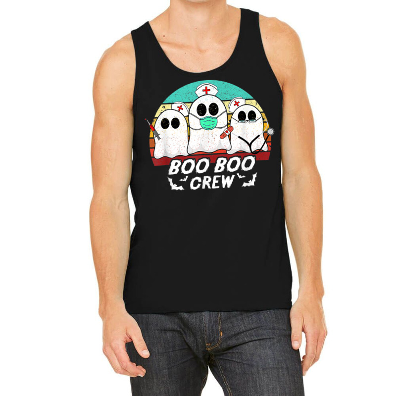 Boo Boo Crew Funny Nurse Halloween Ghost Costume Rn Vintage Tank Top by Sapphire | Artistshot