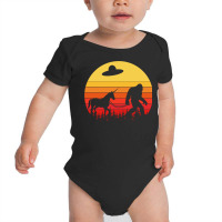 Bigfoot Sasquatch   Unicorn Ufo Legends I Believe Pullover Baby Bodysuit | Artistshot