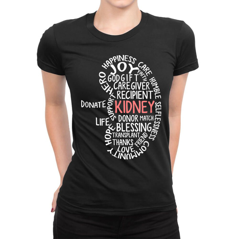 Kidney Transplant Donor Donate Surgery Recovery Gifts T Shirt Ladies Fitted T-Shirt by cm-arts | Artistshot