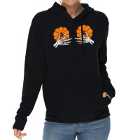 Tweaking Nipples Pumpkin Skeleton Hands Halloween Costume T Shirt Lightweight Hoodie | Artistshot