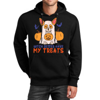 Funny Corgi Dog Lover Witch Better Have My Treats Halloween Unisex Hoodie | Artistshot