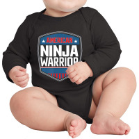 American Ninja Warrior Standard Long Sleeve Baby Bodysuit | Artistshot