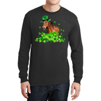 Horse Shamrock Horseback Riding Funny St Patrick S Day Gift Long Sleeve Shirts | Artistshot