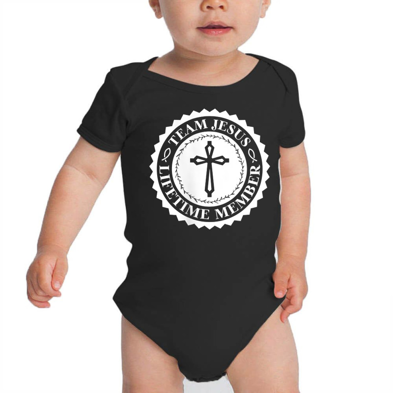 Lifetime Member   Team Jesus T Shirt Baby Bodysuit by cm-arts | Artistshot