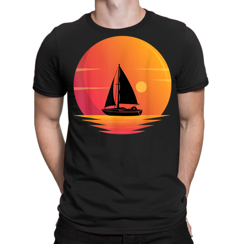 Great Yacht In Sunset Outfit Sailing Boat Sailboat T-shirt | Artistshot