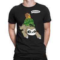 Sloth Turtle Snail Piggyback T Animal Running Wild T-shirt | Artistshot