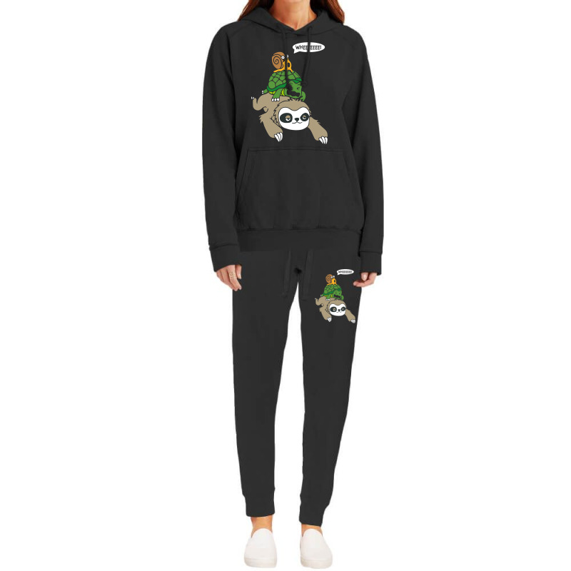 Sloth Turtle Snail Piggyback T Animal Running Wild Hoodie & Jogger set by VictorCruz | Artistshot