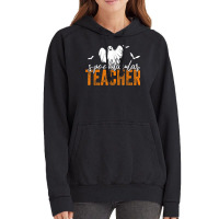 Spooktacular Teacher Spooky Ghost Teacher Halloween Women Vintage Hoodie | Artistshot