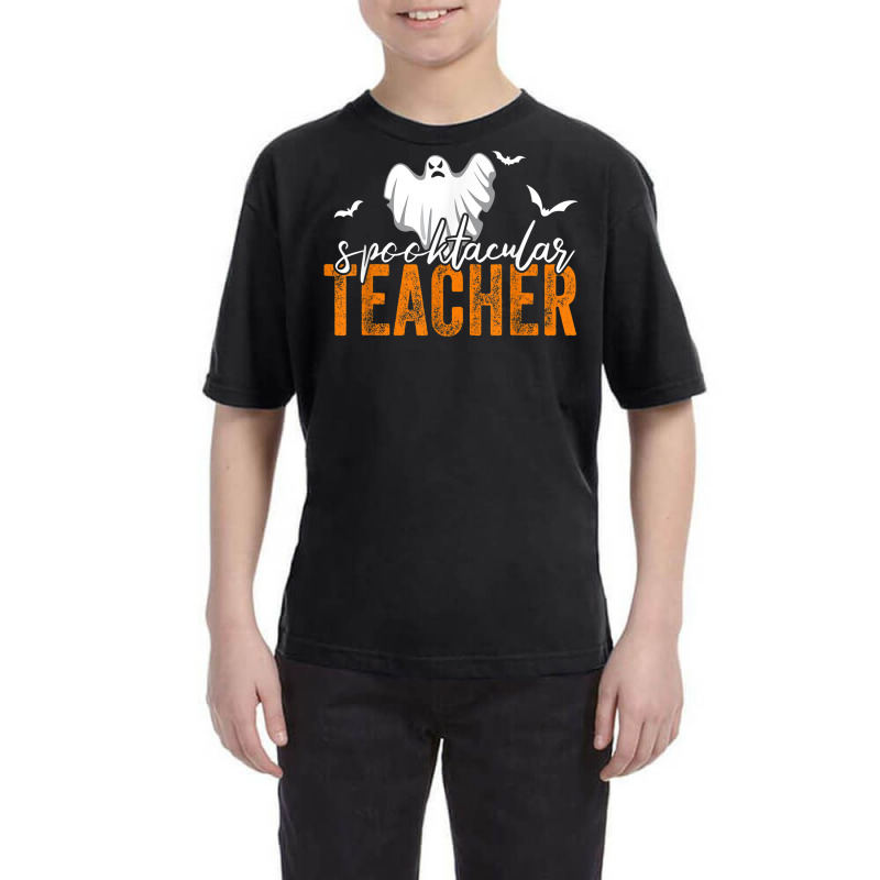 Spooktacular Teacher Spooky Ghost Teacher Halloween Women Youth Tee by Complete | Artistshot