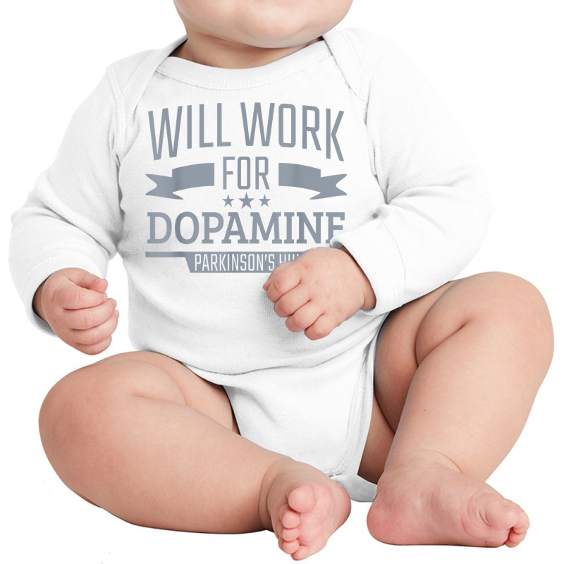 Parkinson's Disease Awareness Work For Dopamine Parkinson's T Shirt Long Sleeve Baby Bodysuit by cm-arts | Artistshot