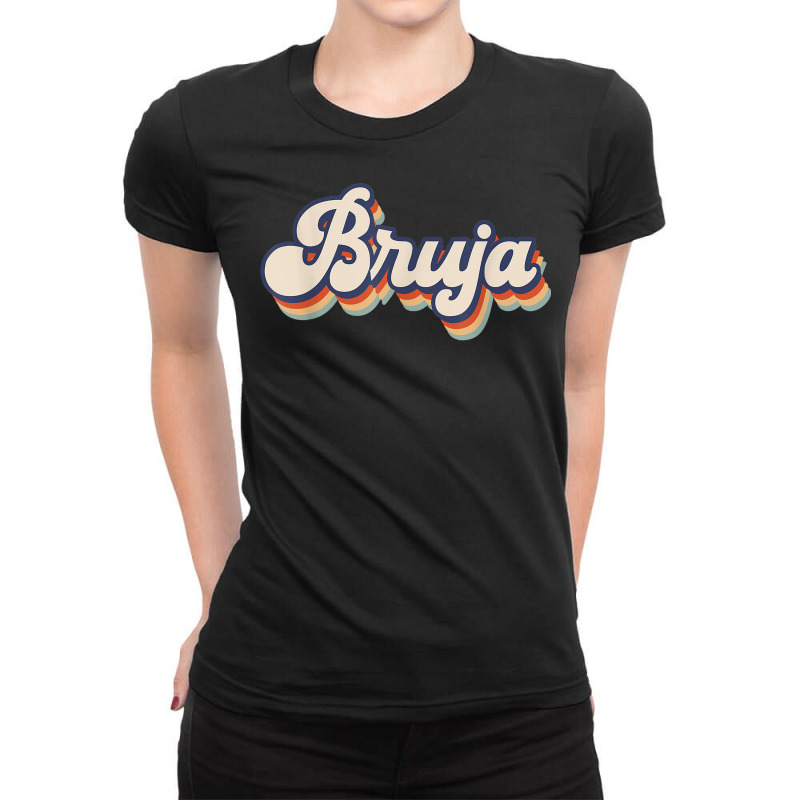 Bruja Latina Halloween Retro Style Ladies Fitted T-Shirt by Luxuriate | Artistshot