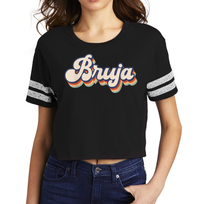 Bruja Latina Halloween Retro Style Scorecard Crop Tee by Luxuriate | Artistshot