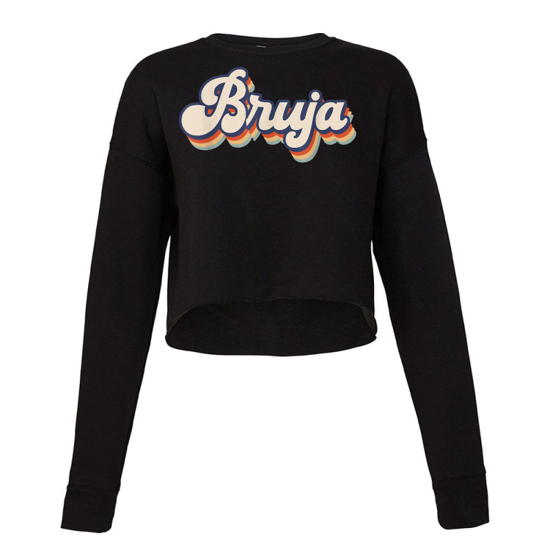 Bruja Latina Halloween Retro Style Cropped Sweater by Luxuriate | Artistshot