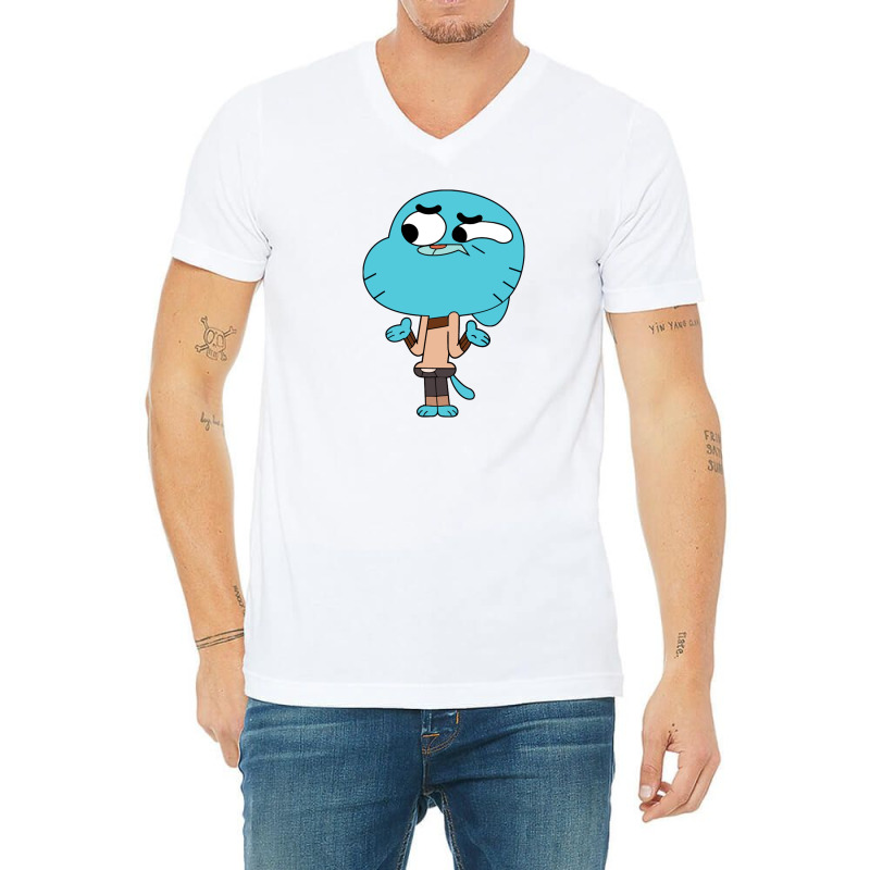 Gumball V-Neck Tee by Yeni | Artistshot