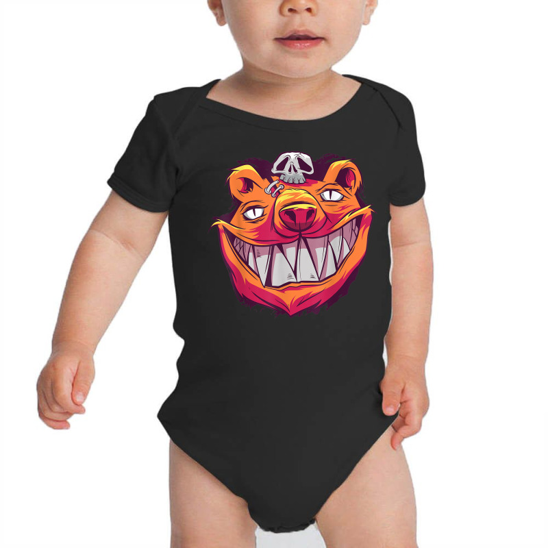 Skull Party Costume Halloween Carnival Evil Bears Baby Bodysuit | Artistshot