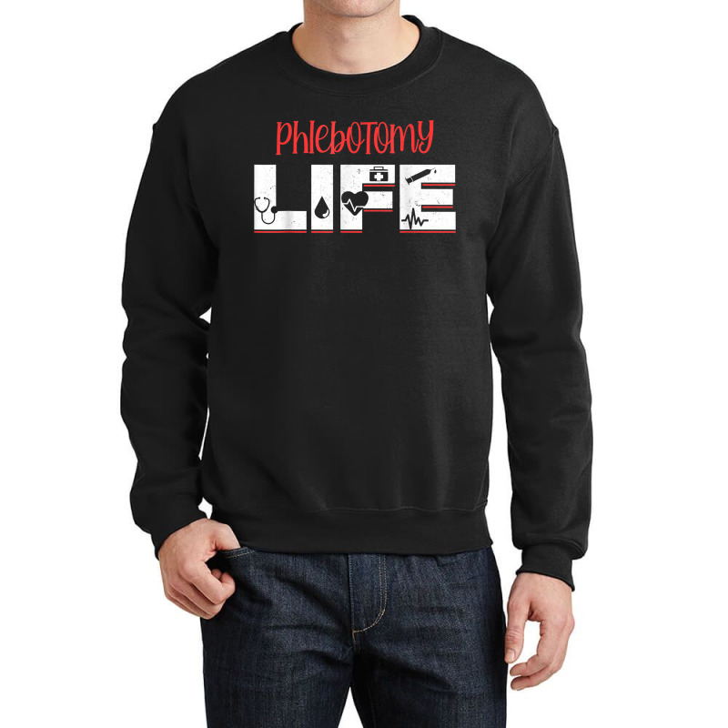 Phlebotomy Phlebotomist Injection Life Blood Donor Gift Crewneck Sweatshirt | Artistshot