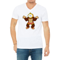 Doctor Zone And Time Ape V-neck Tee | Artistshot