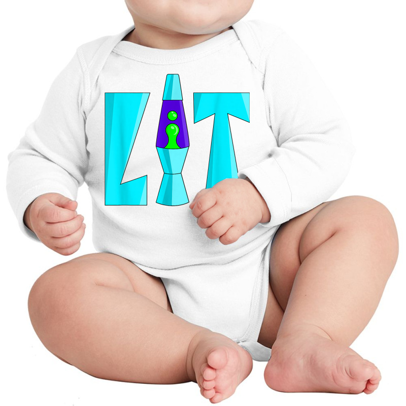 Lit Lava Lamp Drippy Retro 80's 90's Graffiti T Shirt Long Sleeve Baby Bodysuit by cm-arts | Artistshot