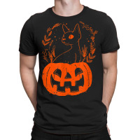 Halloween Pumpkin With Cat Halloween Party T-shirt | Artistshot