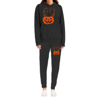 Halloween Pumpkin With Cat Halloween Party Hoodie & Jogger Set | Artistshot