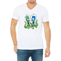 Kang Man And Kodos Sidekick V-neck Tee | Artistshot