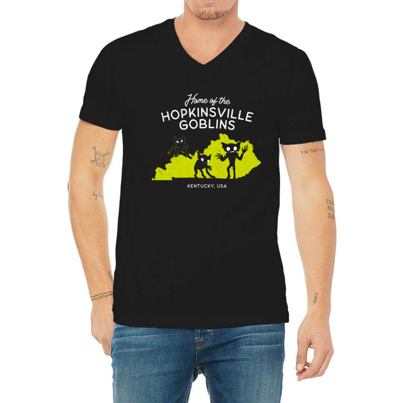 Home Of The Hopkinsville Goblins, Kentucky Usa, Home, Of The Hopkinsvi V-neck Tee | Artistshot