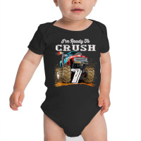 I'm Ready To Crush 7 Monster Truck 7th Birthday Gift Boys Baby Bodysuit | Artistshot