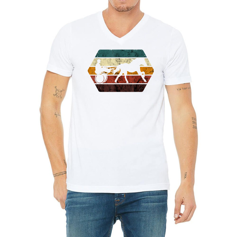 Equitation Horse Racing Retro Track Trotter Harness Racing T Shirt V-neck Tee | Artistshot