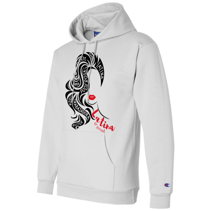 Empowered Latina Af Reina Poder Latina Pride Hispanic T Shirt Champion Hoodie by cm-arts | Artistshot